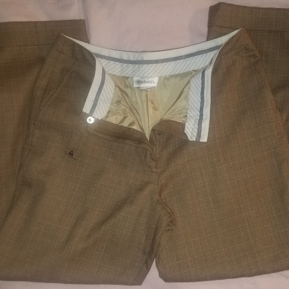 Women's Wool Dress Pants (plaid)